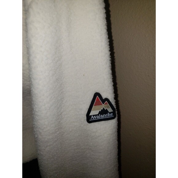 Avalanche Fleece Jacket Unisex M Cream Charcoal Gray MSRP $138 NWT - Picture 5 of 14